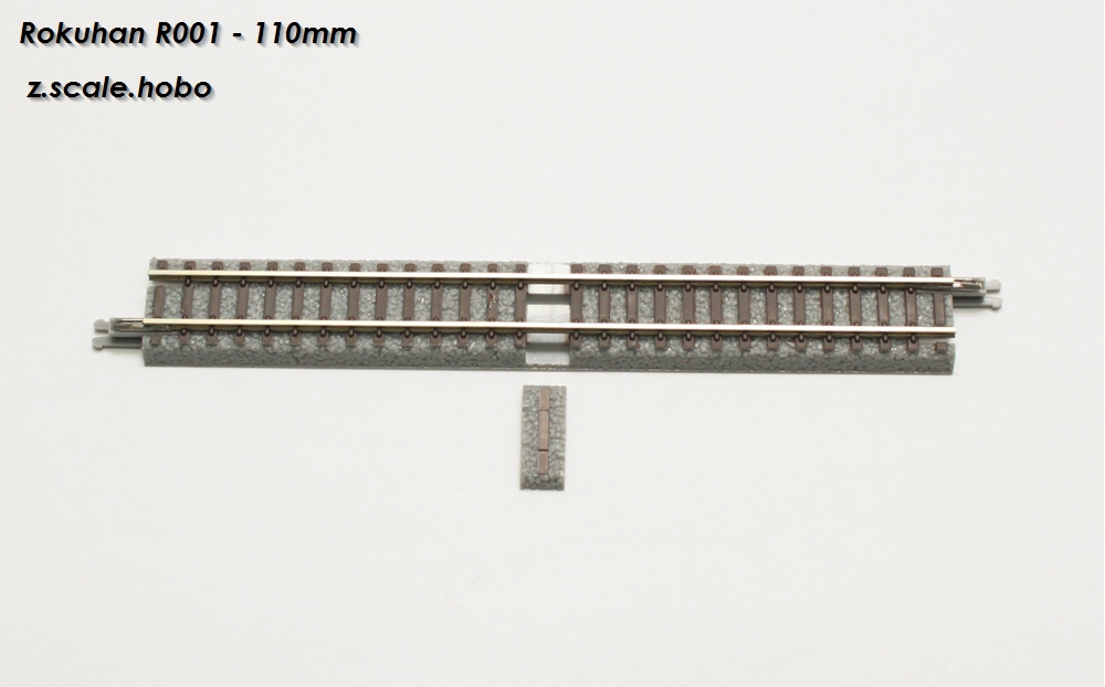 Rokuhan Z gauge R009 straight rail 220mm 