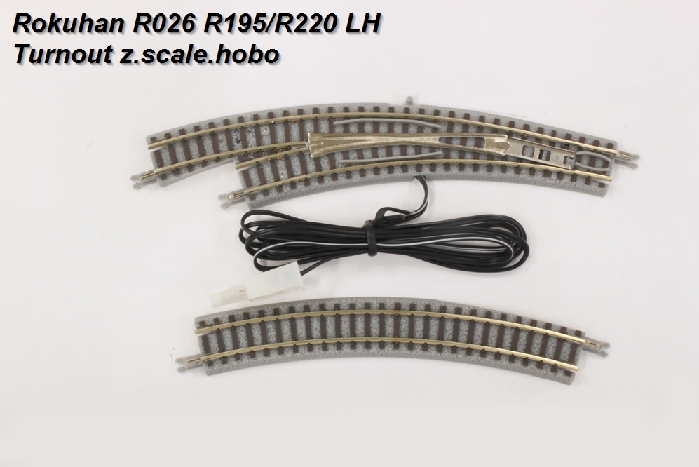 1/220 Z Scale Rokuhan R052 R220mm 30º Curved Track 6 pcs. 